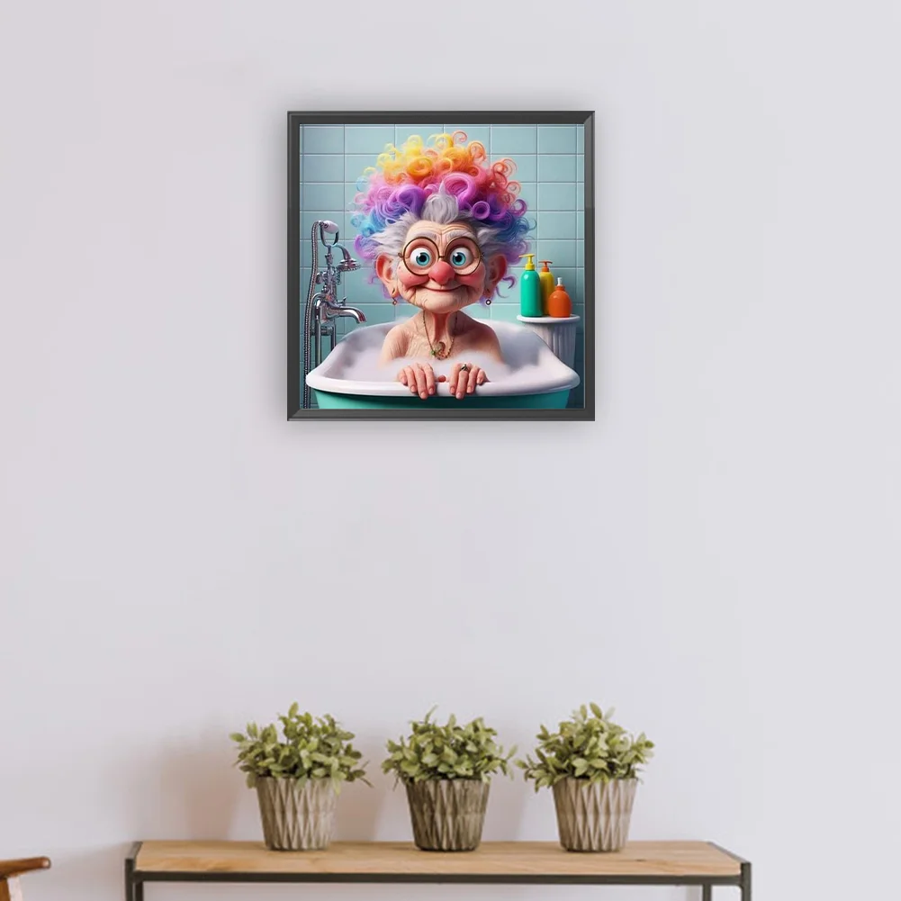 Diamond Painting - Full Round Drill - Grandma(Canvas|30*30cm)