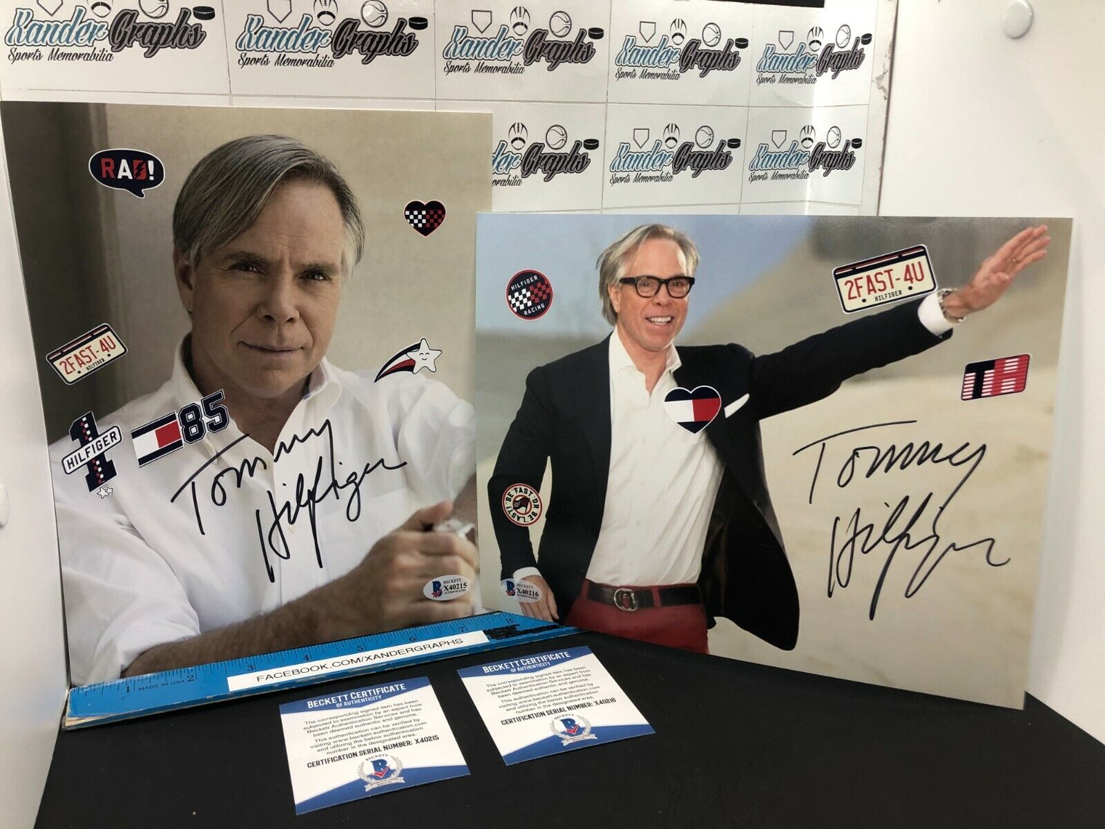 Pick(1): TOMMY HILFIGER FASHION SIGNED AUTOGRAPHED 8x10 Photo Poster painting BECKETT BAS COA