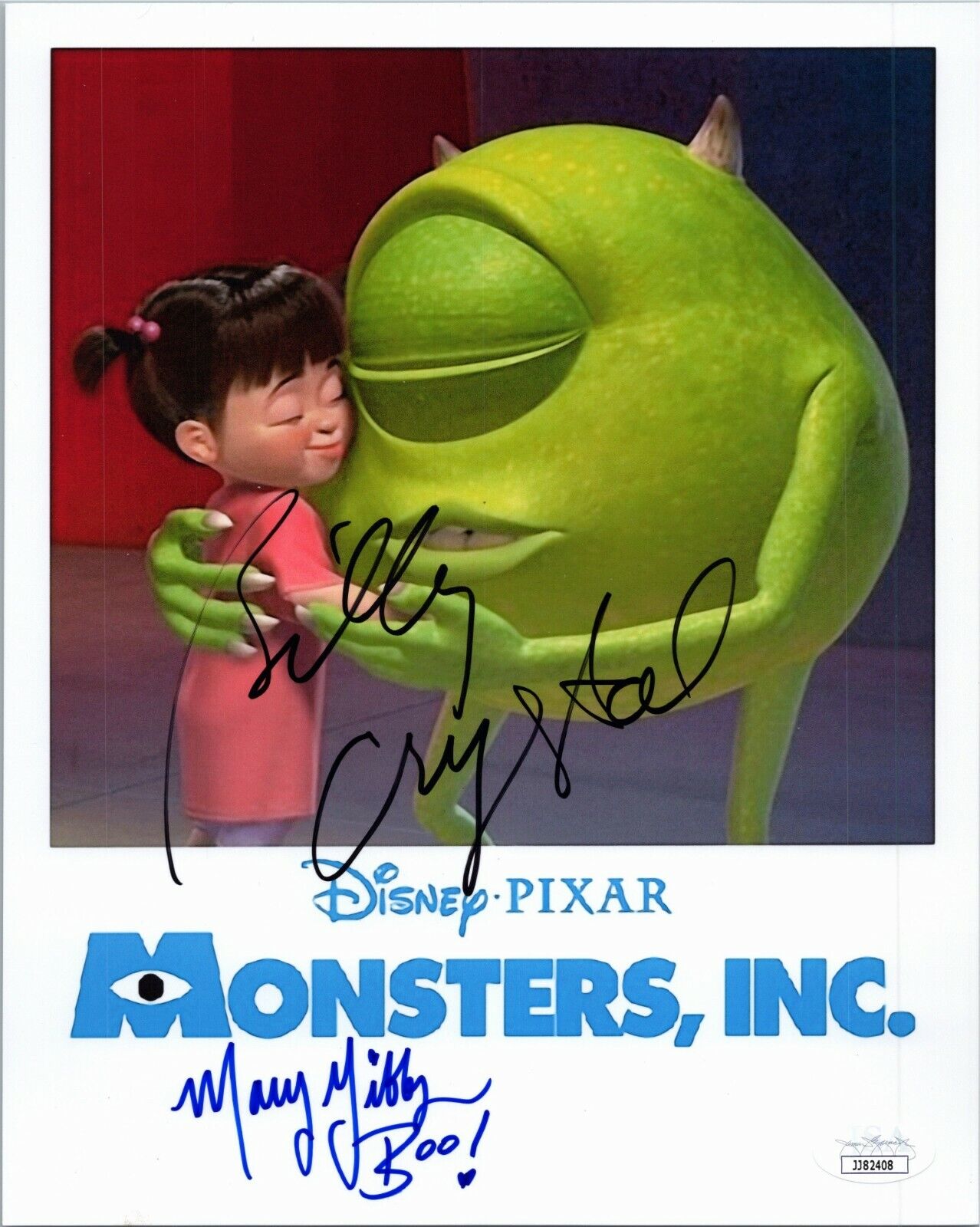 BILLY CRYSTAL & MARY GIBBS Authentic Signed MONSTERS INC