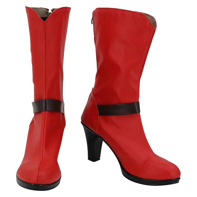 One Piece Nami Red Shoes Boots Cosplay Accessories Halloween Carnival Props