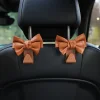 Elegant BowKnot Design PU Leather Car Used Backseat Hooks Hanger