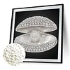 DIY Pearl Painting Seashell for Home Wall Decor(25x25cm)