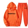 FEAR OF GOD ESSENTIALS Unisex Hoodie Casual 2 Piece Set