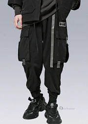 パンツ [MATINKIM]color block velcro cargo pants in black Amazon.com: XYXIONGMAO Men's Black Streetwear Trousers Goth