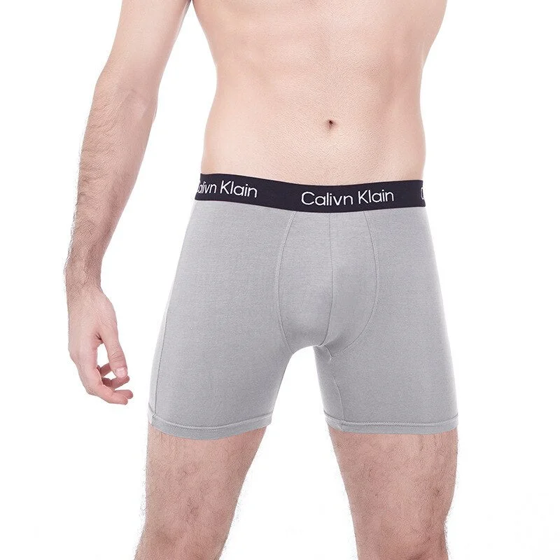Aonga  Men’S Boxer Briefs High Quality Resilience Sports Panties Man Boxershorts Long Underpants Comfort Cotton Underwear For Male aonga