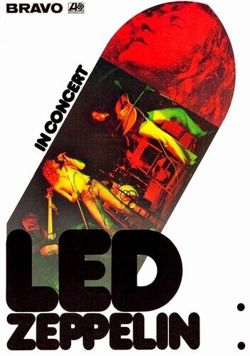 LED ZEPPELIN POSTER - PROMO BRAVO - Photo Poster painting QUALITY INSERT -  POST!