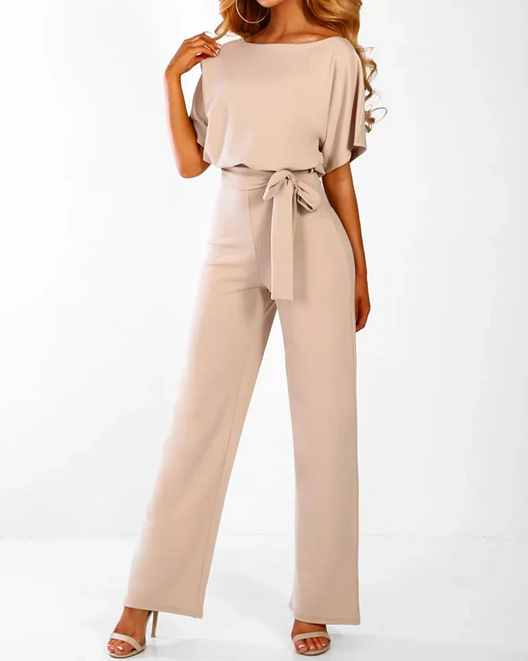 Women's Short Sleeve Jumpsuit