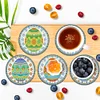 Diamond Painting Wood Coasters Set Easter Egg