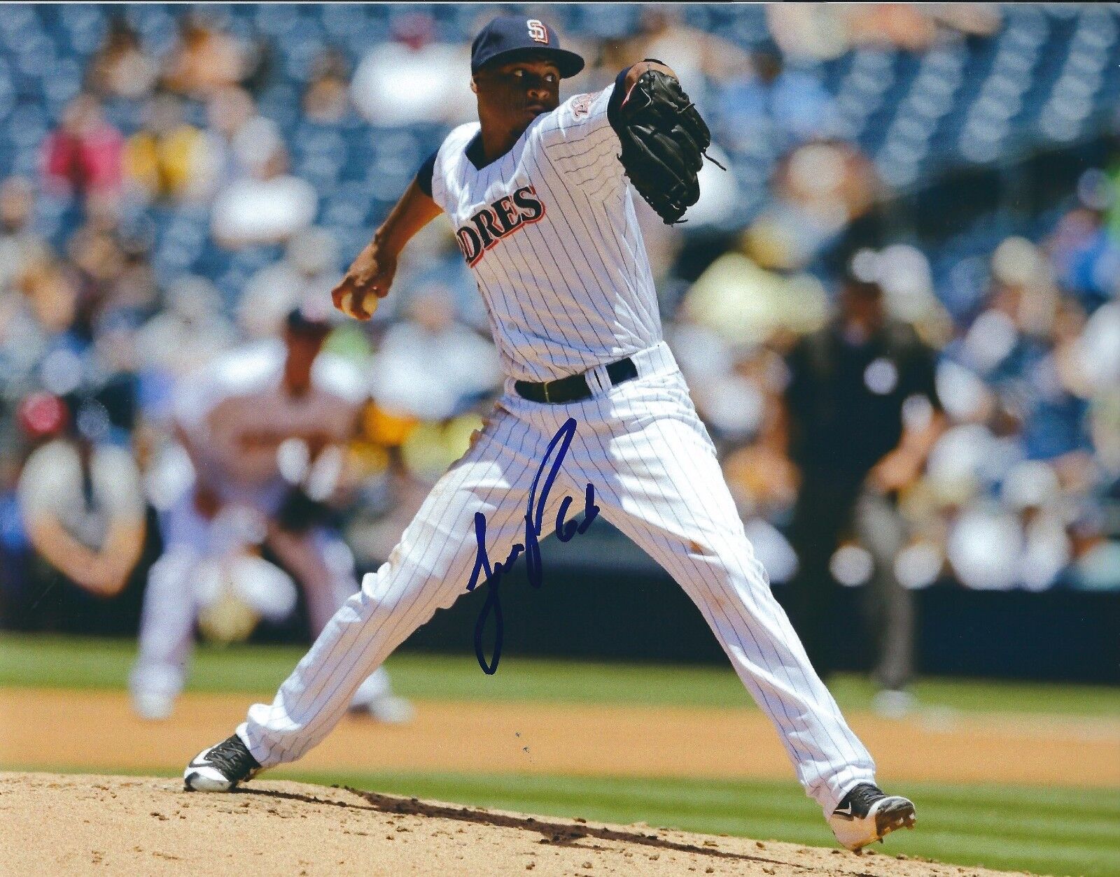 Signed 8x10 LUIS PERDOMO San Diego Padres Autographed Photo Poster painting - COA