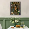 Forest Prayer Lady Special Shaped 5D DIY Partial Drill Diamond Painting Kits for Adults Beginners Home Decor Diamond Dots Paintings Diamond Art Kit 11.81x15.75inch