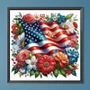 Diamond Painting-DIY Crystal Rhinestone Independence Day Flower(40*40CM)