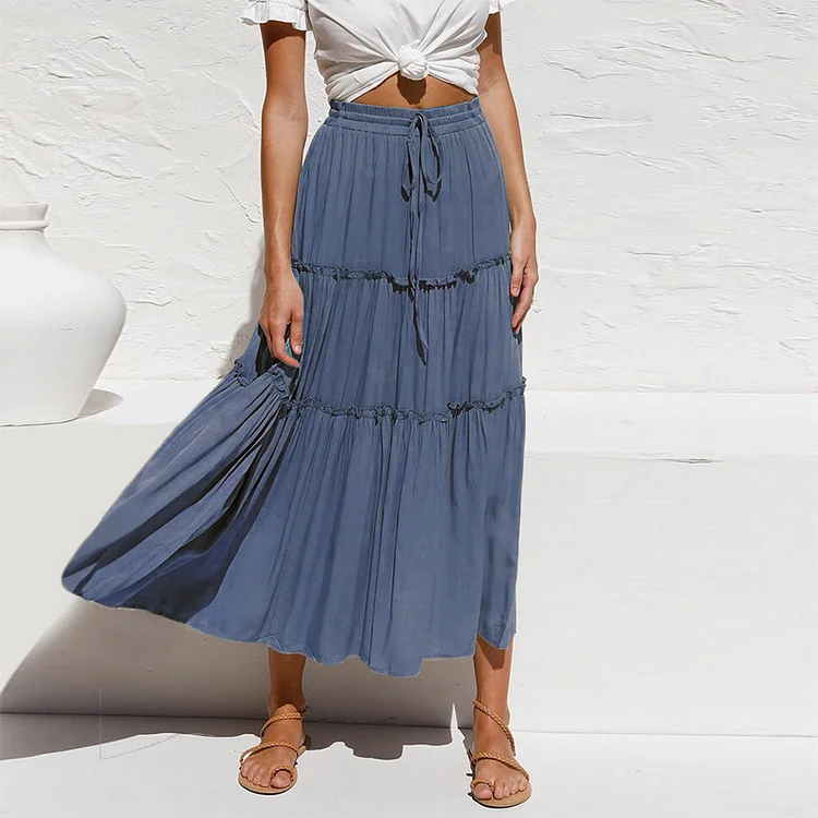 Women's Summer Casual High Waist Skirt