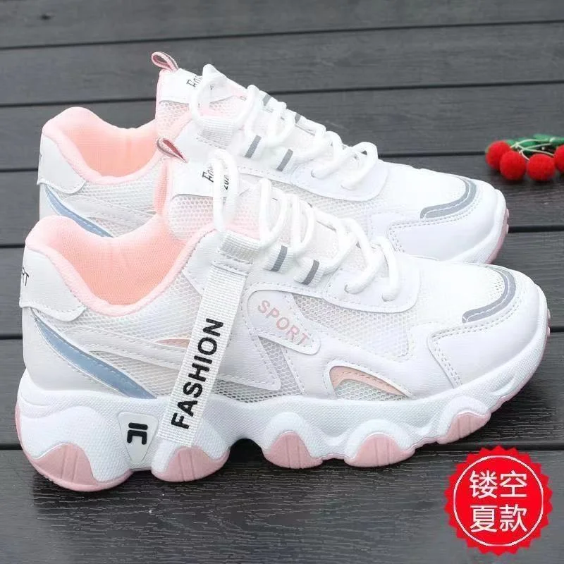Women Sneakers White Black Designer Shoes Woman Autumn Winter Chunky Sneakers Fashion Light Dad Shoes Ladies Platform Footwear