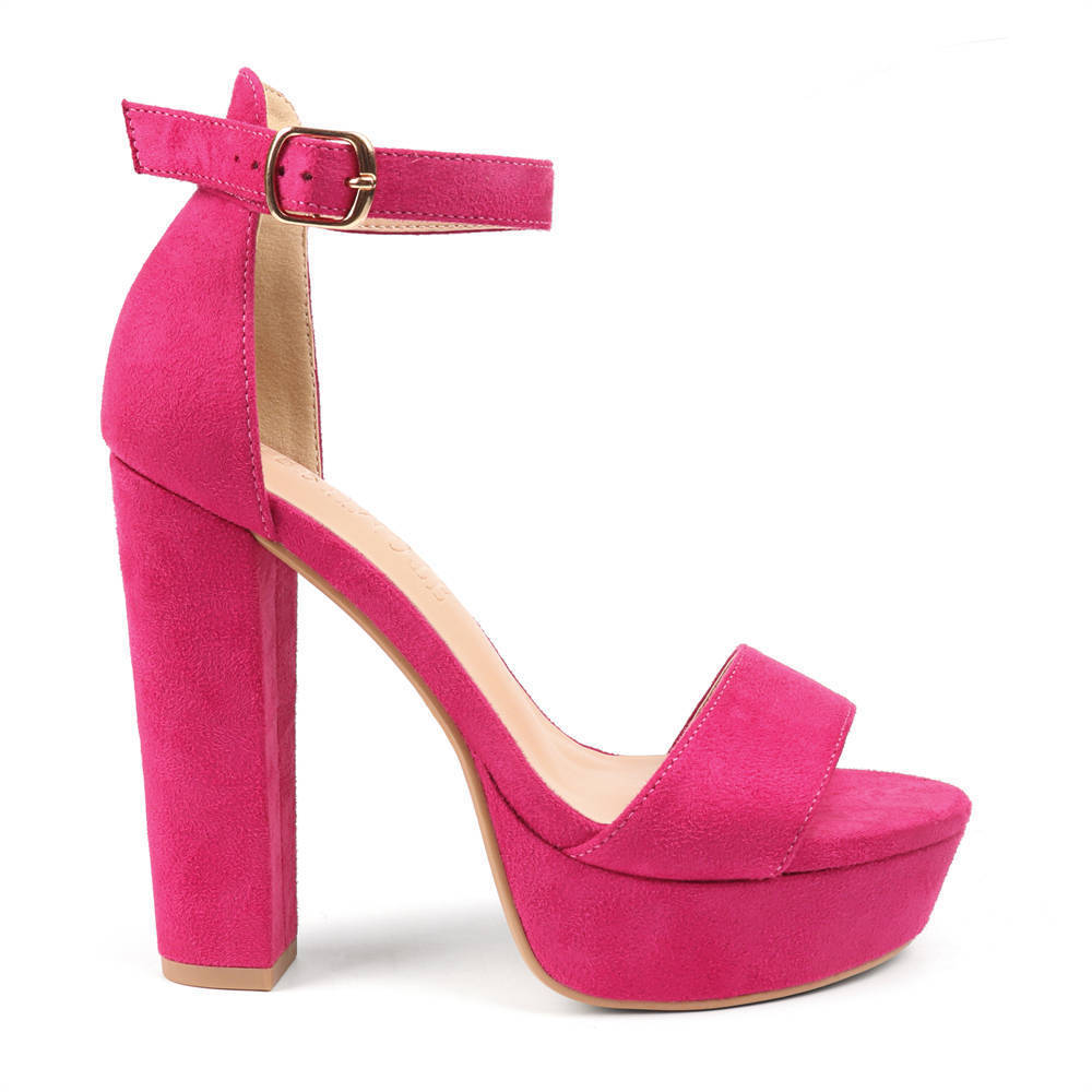 130mm Chunky Heels for Women Slingback Pumps Platsform Sandals Casual Wedding Daily Pumps-MERUMOTE