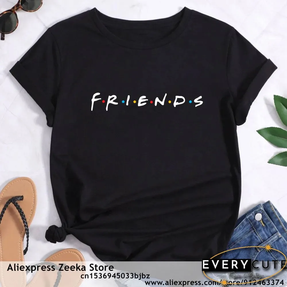 Womens Traveling Fun Print Tee-Shirt for Girls Y2K Harajuku Basics Collar White Shirt