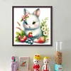 Cute Rabbit-18CT Stamped Cross Stitch 20*20cm/7.87*7.87in