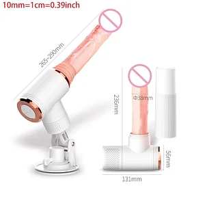 Female Thrusting Vibrator with Hand Pistol Grip and 7 Vibration Speeds