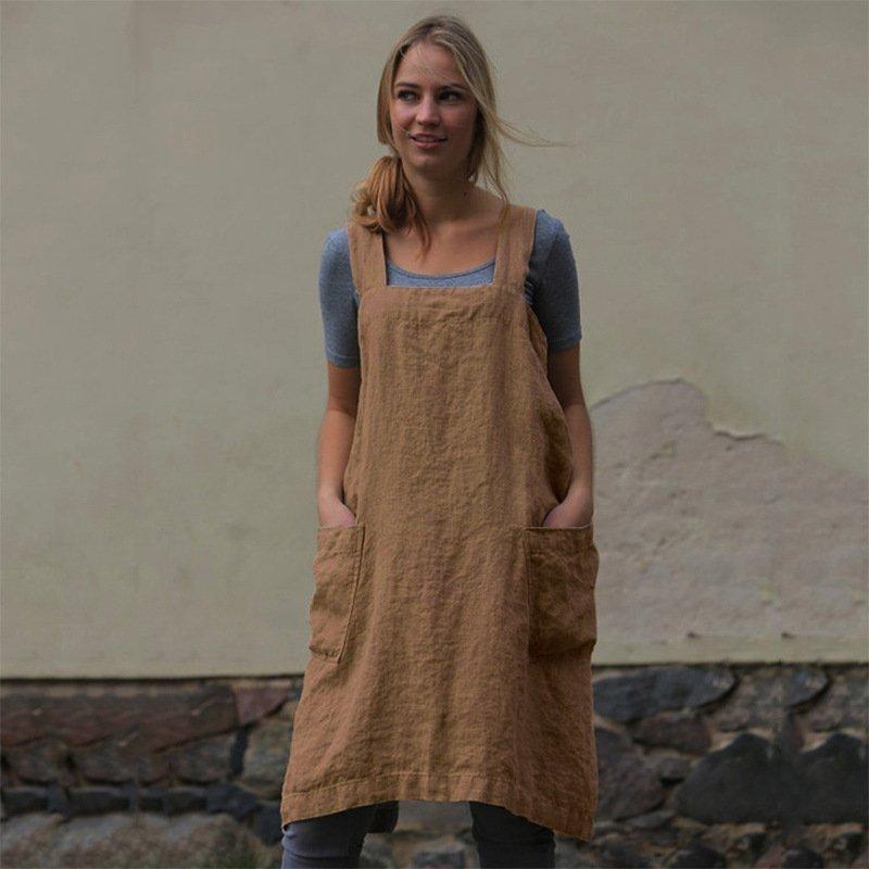  thdmladies Long Dress With Loose Pockets thedmladies
