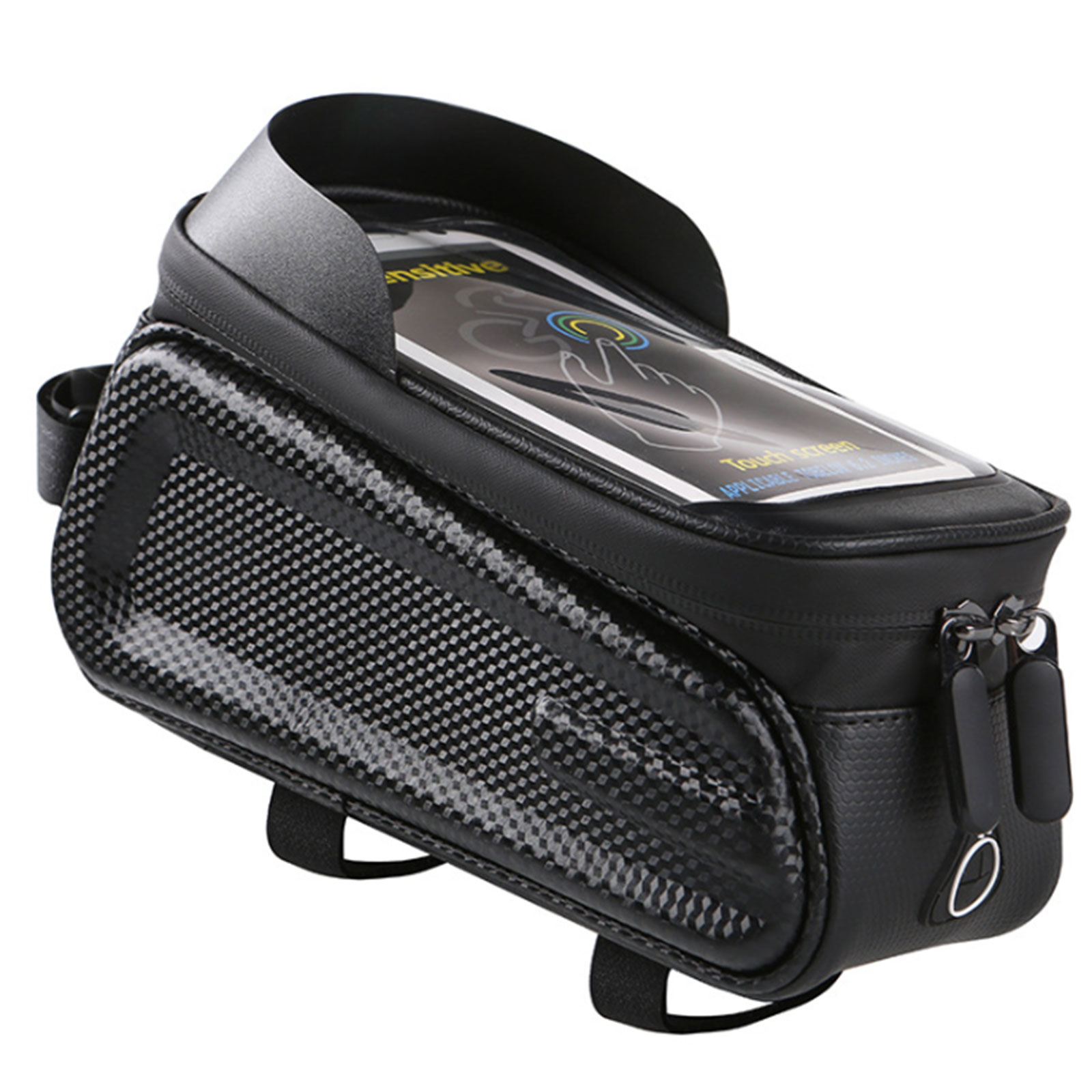 

Bicycle Phone Bag Sensitive Touchscreen Top Tube Handleba Bag Waterproof, 501 Original