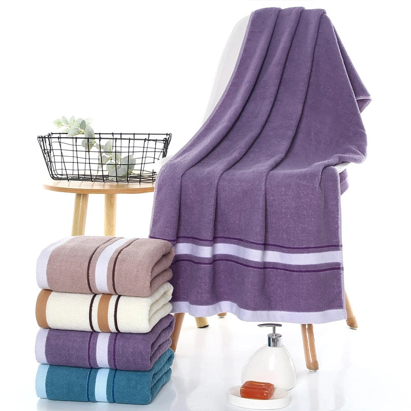 Thickened Cotton Bath Towel Cotton Adult Men's And Women's Home Bath Swimming Soft Absorbent Logo