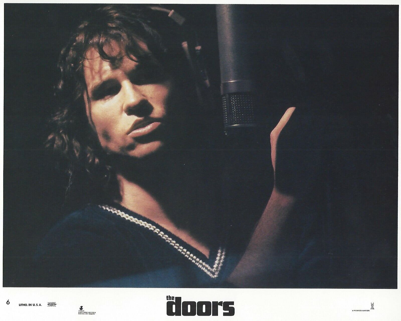 The Doors Original 8x10 Lobby Card Poster 1991 Photo Poster painting # 6 Val Kilmer