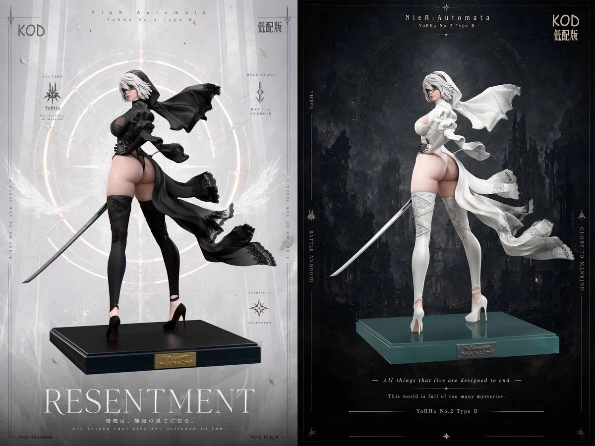 2B Platinum Wedding Statue - NieR: Automata | KOD Studio