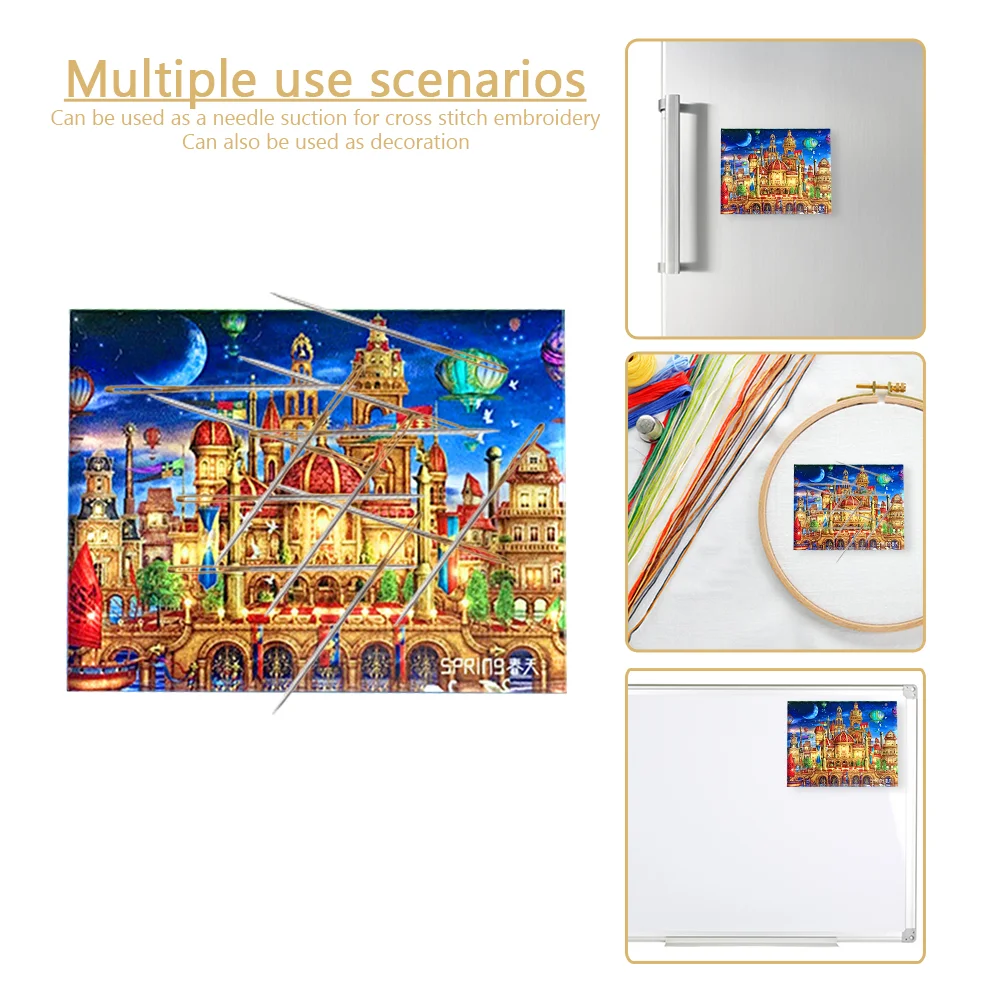 Anime Magnets Refrigerators Stickers Magnetic Cross Stitch Needles Minder(4.5*6cm)