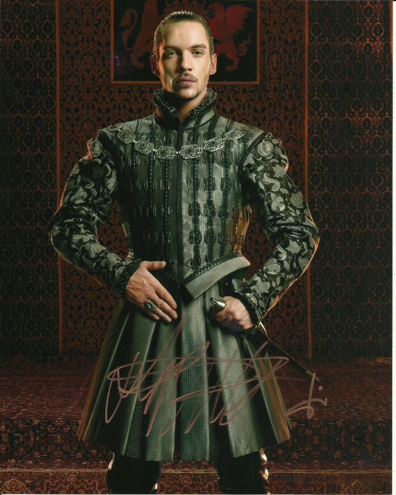 JONATHAN RHYS MEYERS SIGNED TUDORS Photo Poster painting UACC REG 242