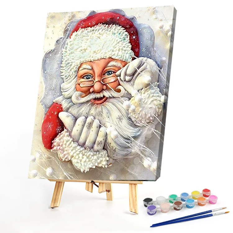 Oil Paint By Numbers - Santa Claus - 40*50CM