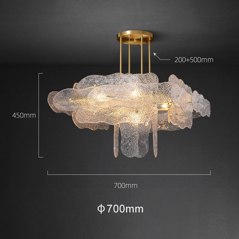 Nube, Glass Design Chandelier JOSENART Josenart