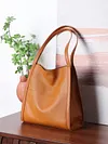 Genuine leather women's bag 2026 new large capacity tote bag