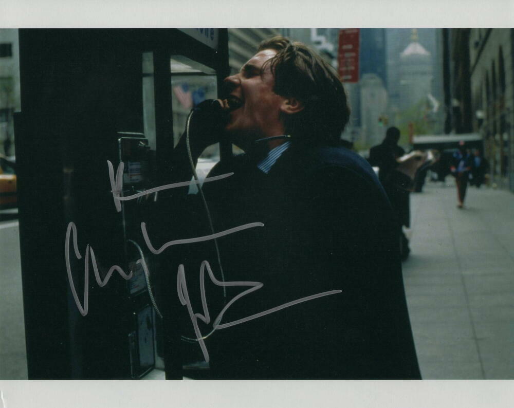 CHRISTIAN BALE SIGNED AUTOGRAPH 8X10 Photo Poster painting - BATMAN BRUCE WAYNE, THE DARK KNIGHT