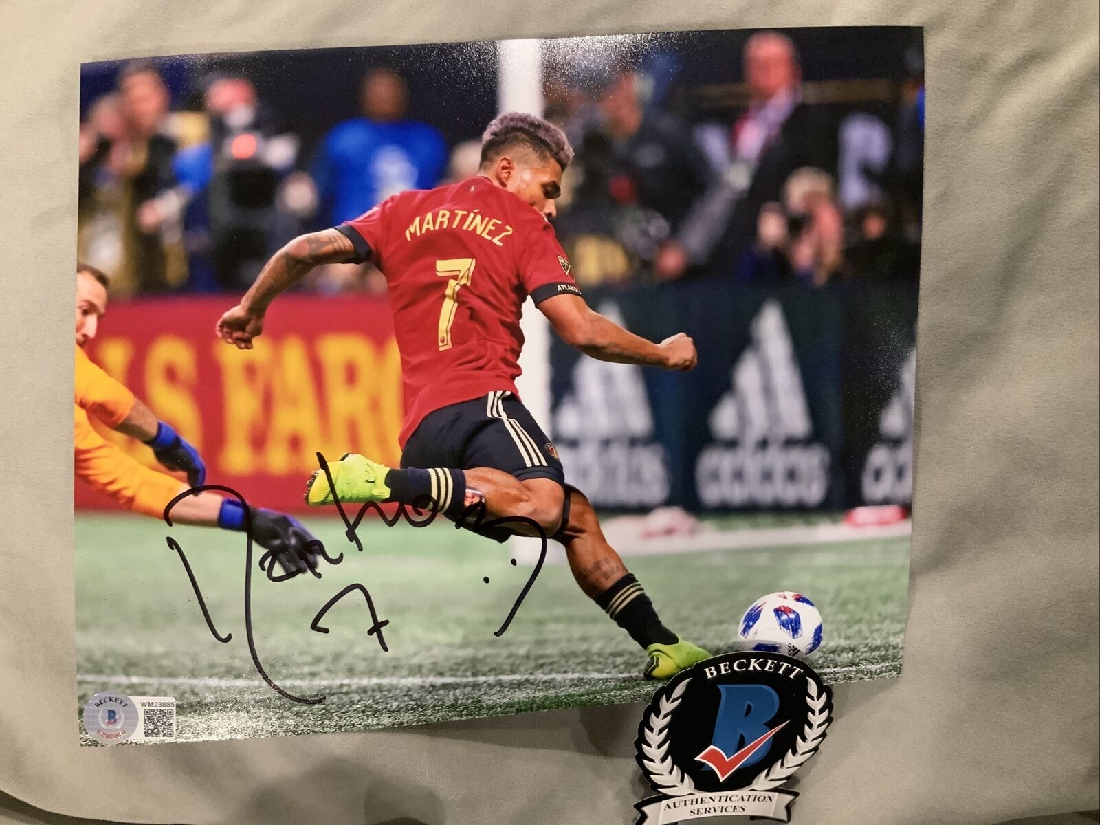 Josef Martinez Atlanta United Autograph Signed 8x10 Photo Poster painting Beckett Bas Coa