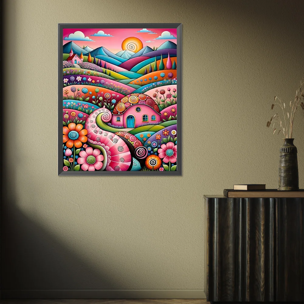 Partial AB Diamond Painting - Full Square Drill - Colorful Flower(Canvas|45*55cm)