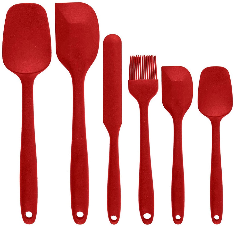 

Silicone Spatula 6 Piece Set Of Silicone Kitchenware, Red, 501 Original