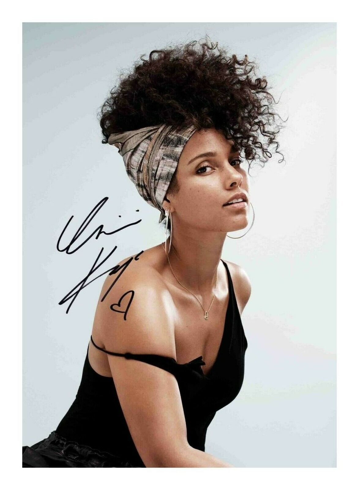 ALICIA KEYS AUTOGRAPH SIGNED PP Photo Poster painting POSTER