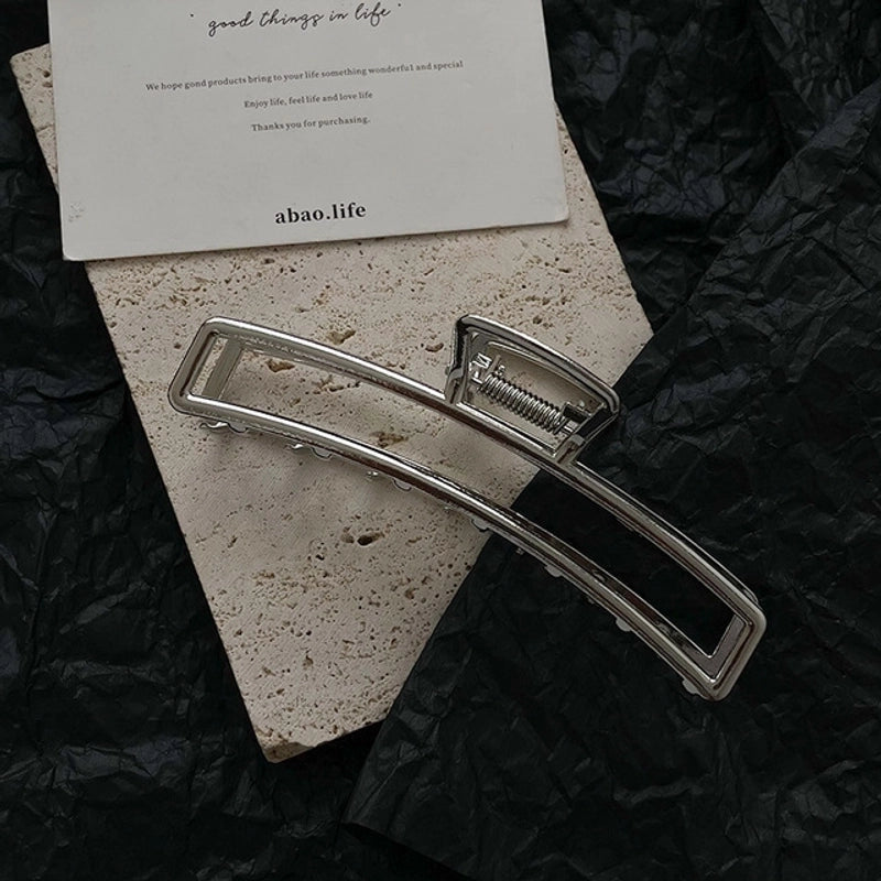 Casual Minimalist Women’s Star Solid Color Alloy Metal Hollow Out Hair Clip Hairpin Hair Claws