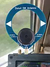 Mini Circular Antenna 4MHz-24MHz 500kHz-2000kHz Portable MW SW Antenna for Radio