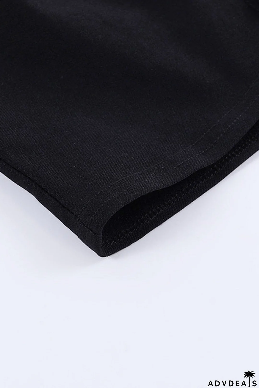 Cutout Contrast Pleated Lace Bandeau Top