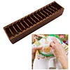 (US Only)Wooden Bobbin Set with Animal Shapes for DIY Sewing Storage Tool (Sheep)