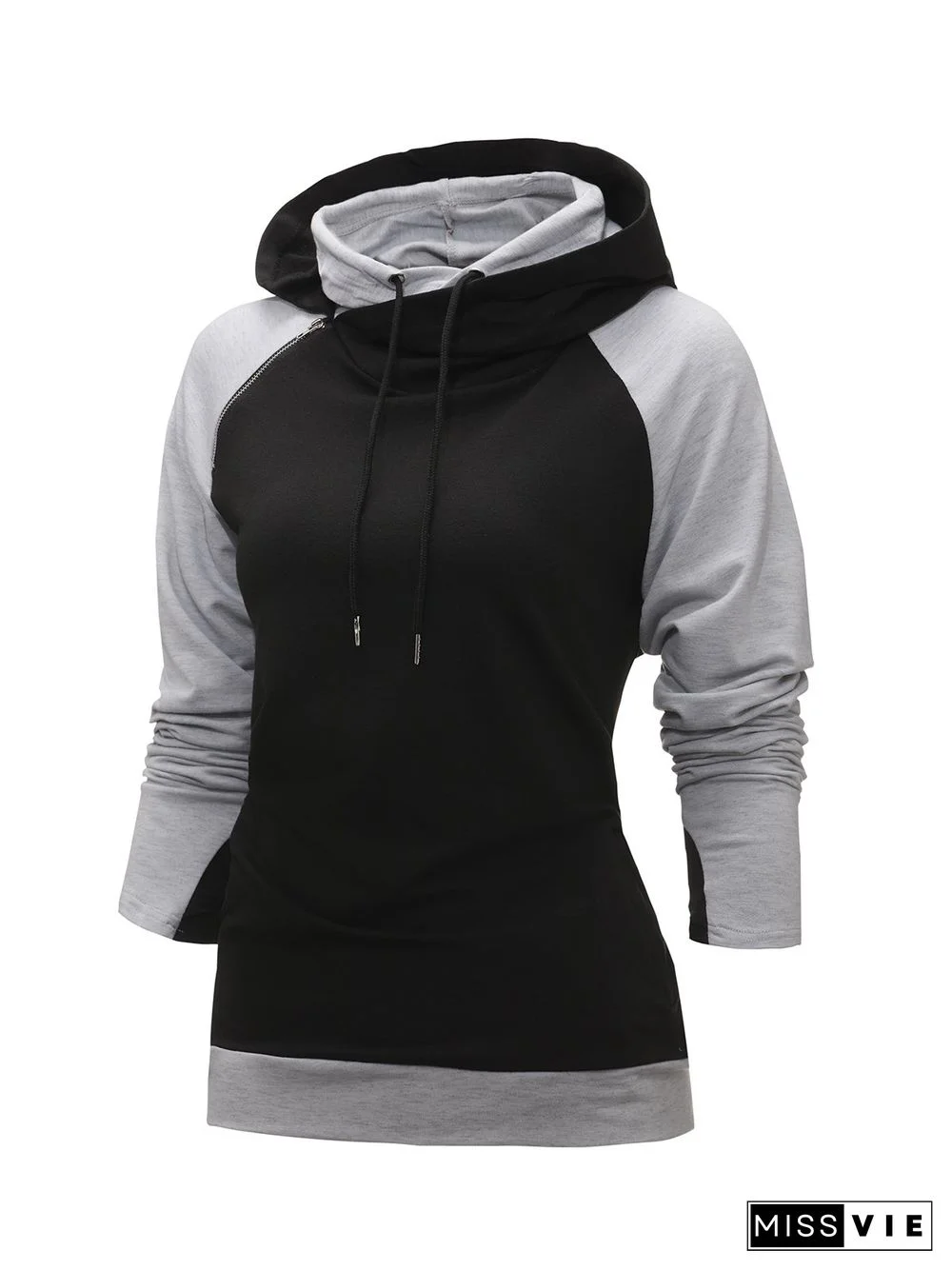 Black Long Sleeve Casual Sweatshirts