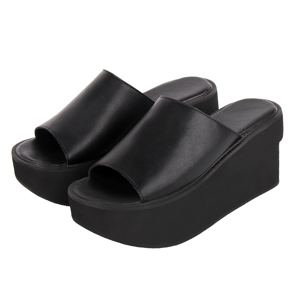 TAAFO Woman Sandals Genuine Leather Shoes Lady High Heels Pumps Platform Girl Dress Party Sandals 8cm