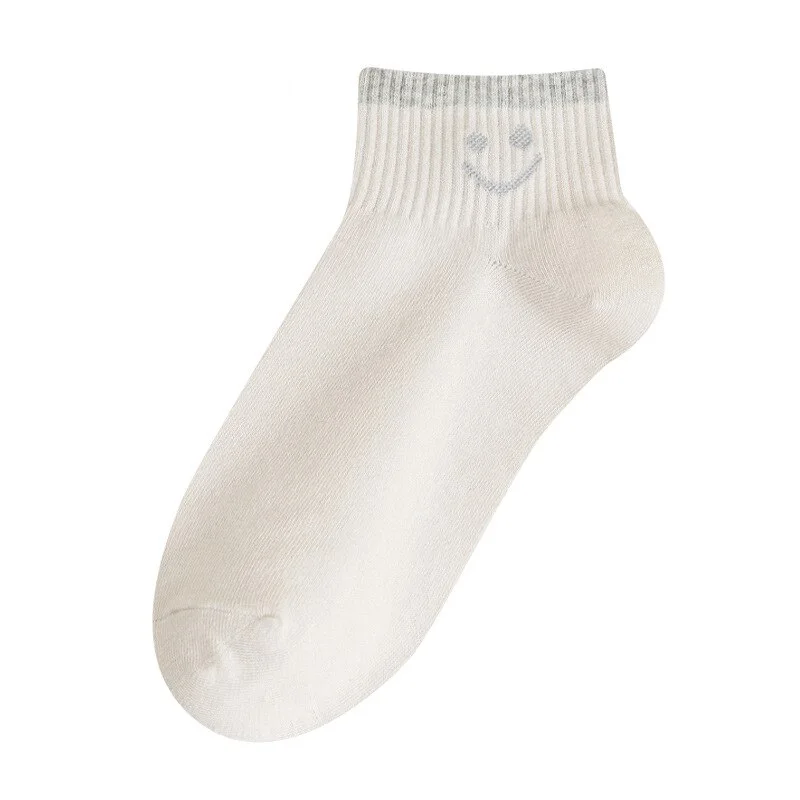 Thin and Solid Colored College Style Low Cut Ankle Socks