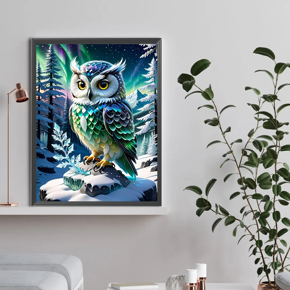 Diamond Painting - Full Round Drill - Owl(Canvas|30*40cm)