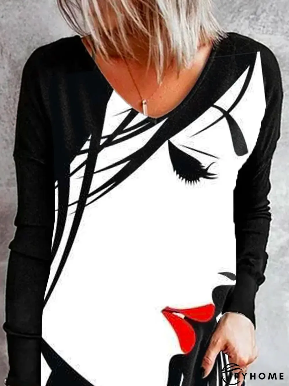 Long Sleeve Casual Tunic T-Shirt | IFYHOME