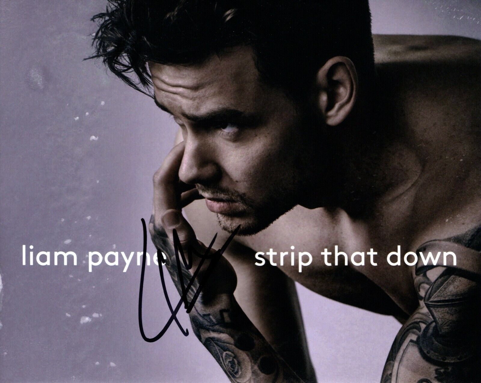 Liam Payne Signed - Autographed Strip that Down - One Direction 1D 8x10 Photo Poster painting