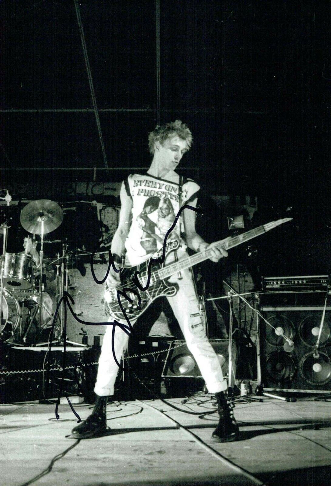 Paul SIMONON Signed The CLASH 12x8 Photo Poster painting 5 AFTAL Autograph COA