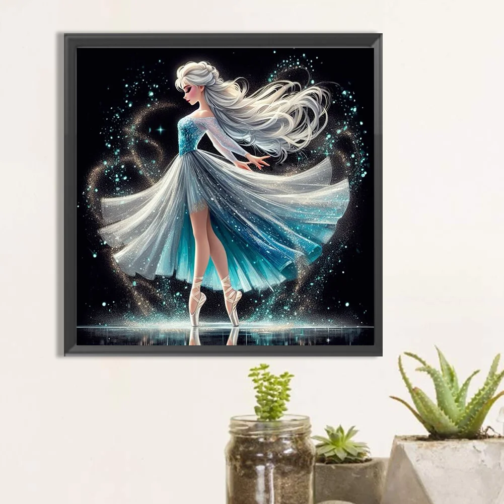 Diamond Painting - Full Round Drill - Princess Elsa(Canvas|40*40cm)