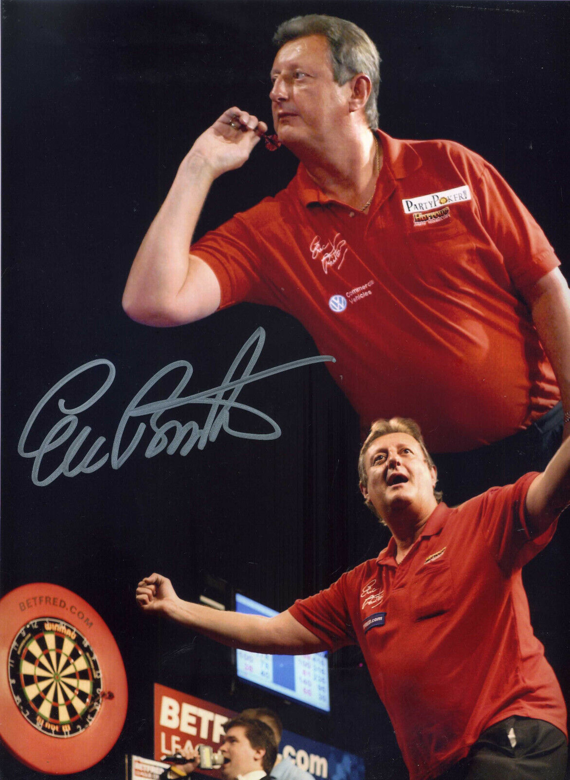 ERIC BRISTOW Signed Photo Poster paintinggraph - former World Champion Darts Player - Preprint