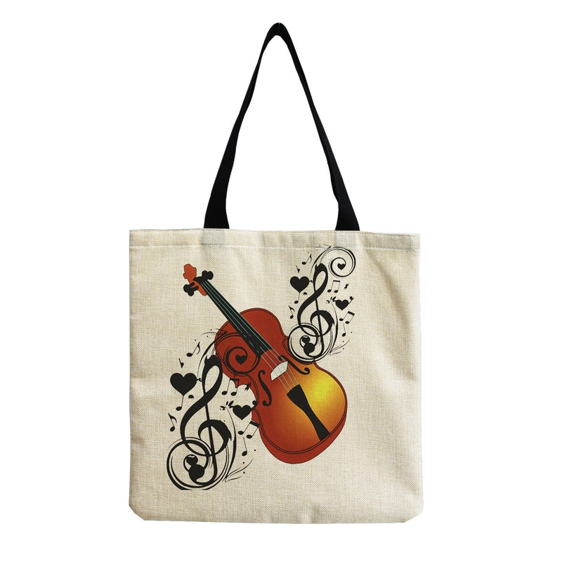 Source Piano Printed Casual Bag Harajuku Style Fashion Shoulder Bag Student Large Capacity Handbag